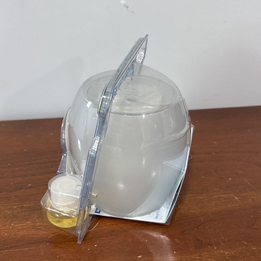 2007 Rare Glade Wisp Flameless Candle Clean Linen Scent Glass Holder NEW!! Nos - Picture 4 of 6